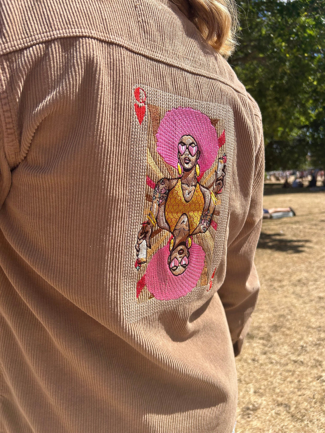 queen of hearts corduroy Jacket