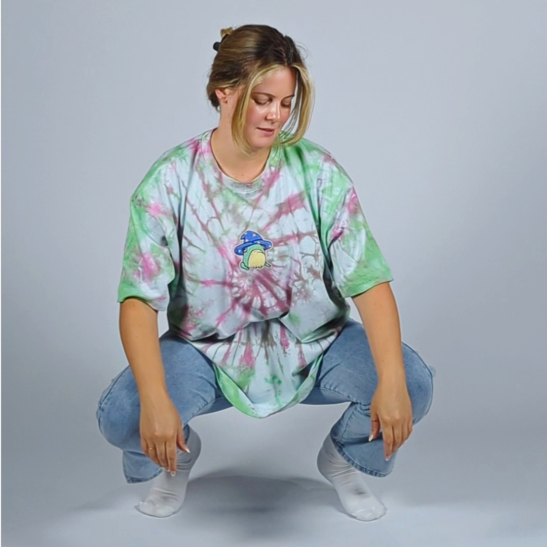 Wizard /frog Tee Tie dye