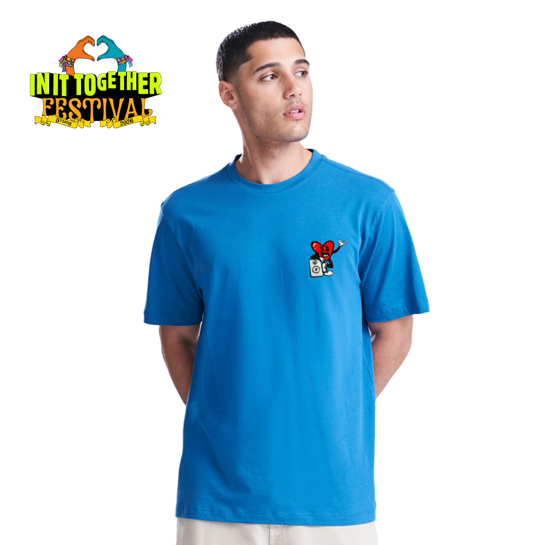 Official Merch - Retro Heart Tee in Blue