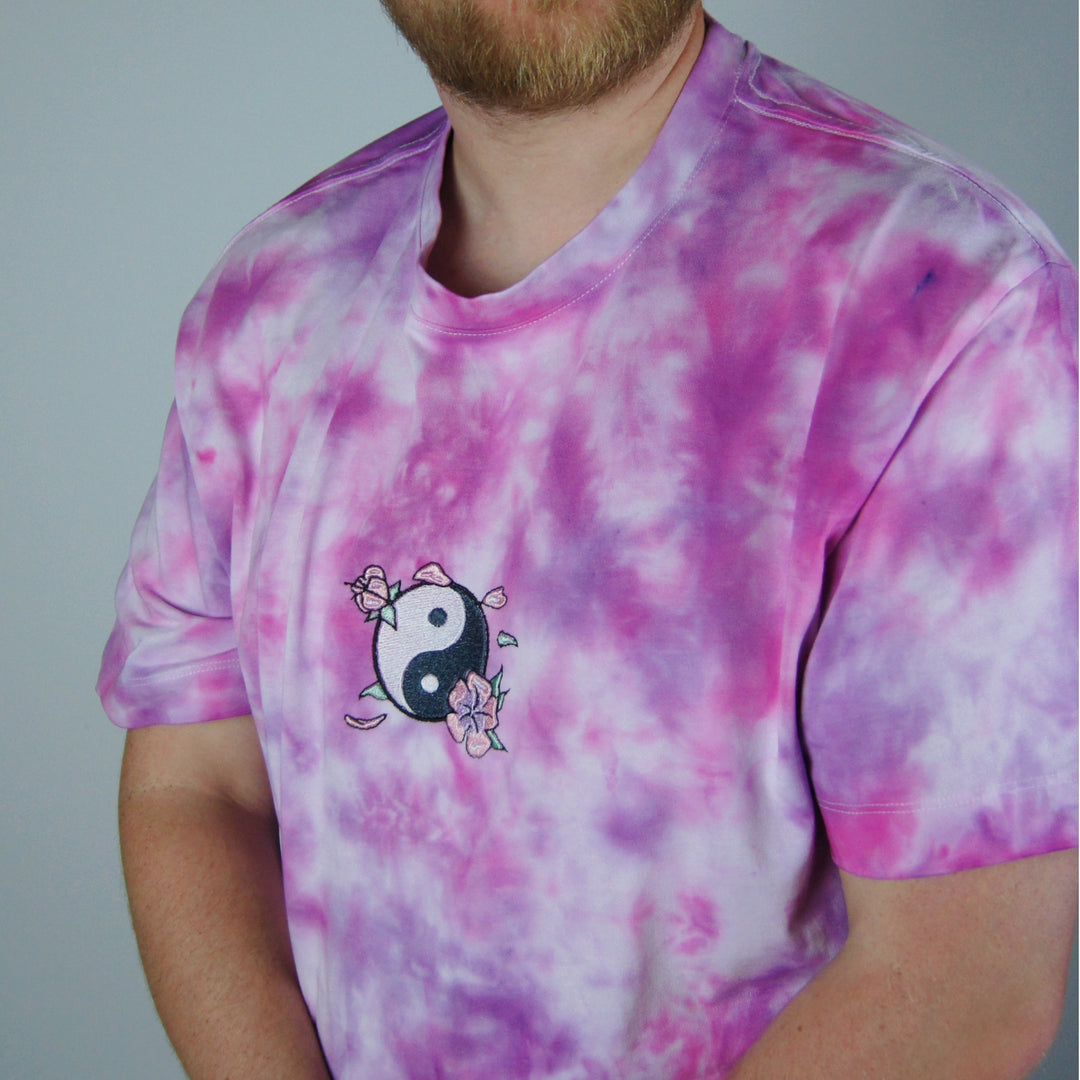 Yin Yang Tee - Pink & Purple