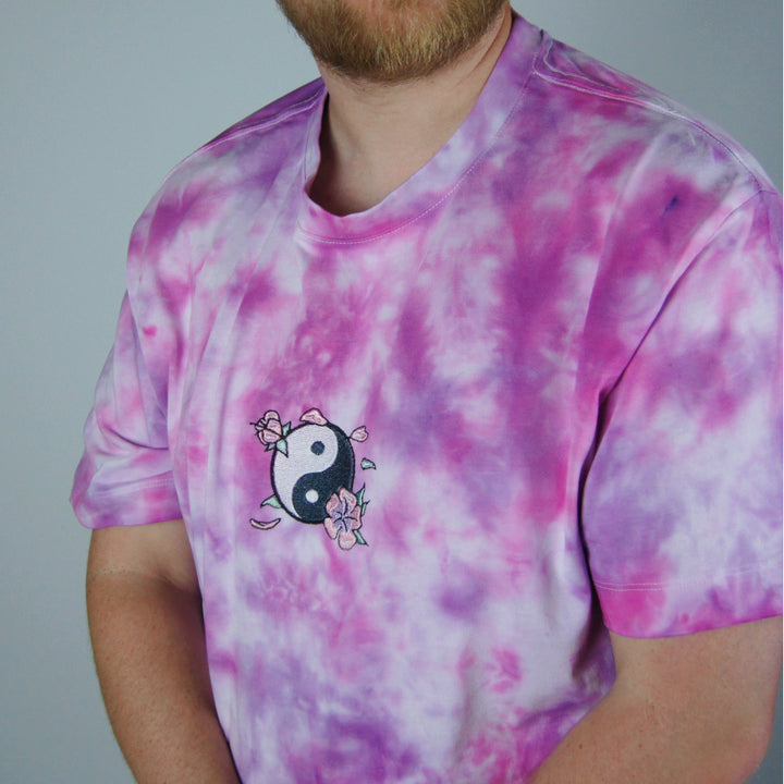 Yin Yang Tee - Pink & Purple