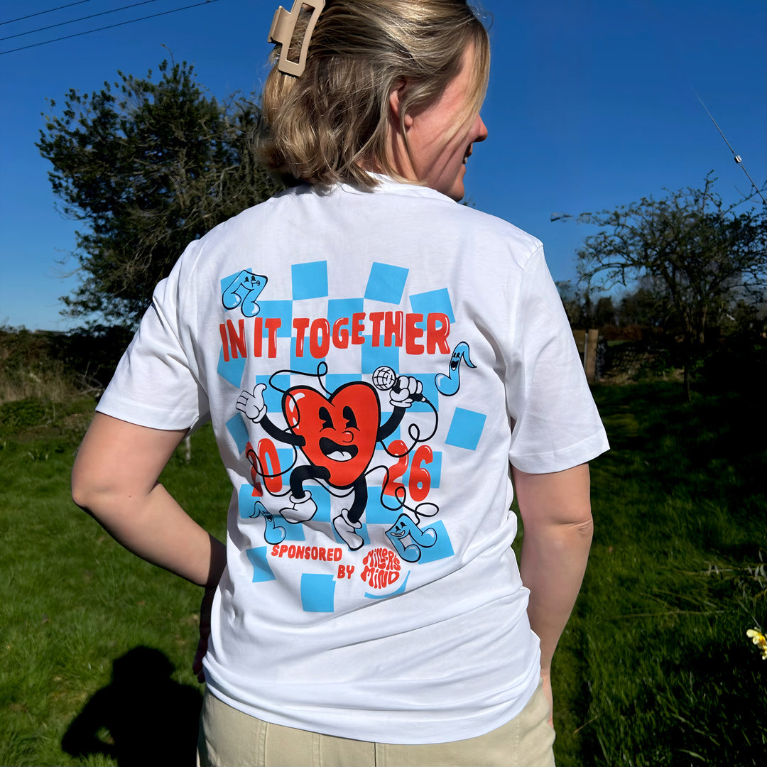 Official Merch - Retro Heart Tee in White