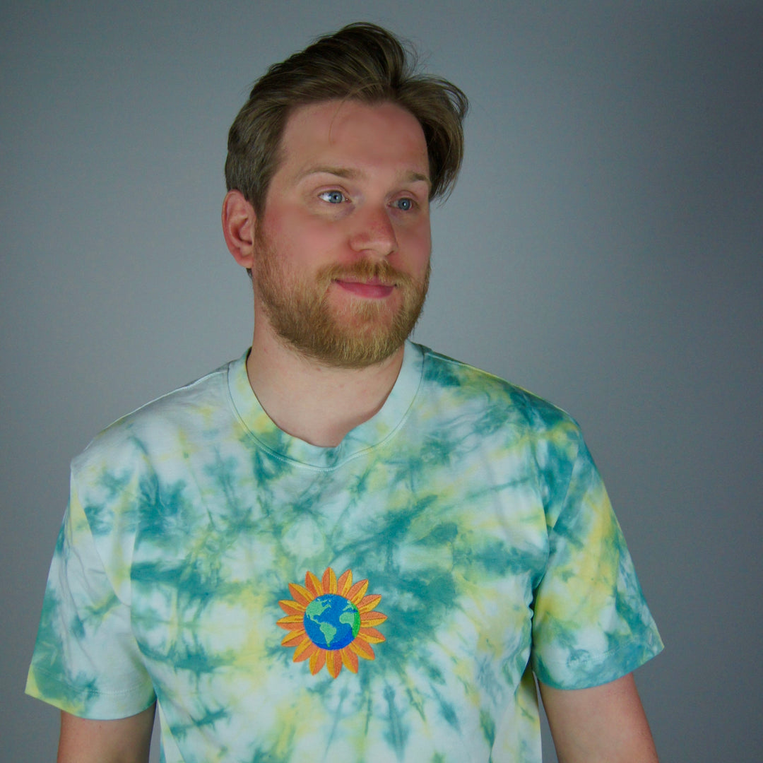 Sunny World Tee - Emerald & Green