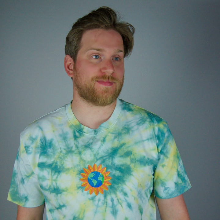 Sunny World Tee - Emerald & Green