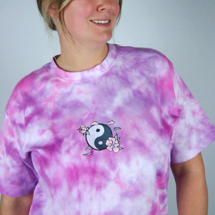 Yin Yang Tee - Pink & Purple