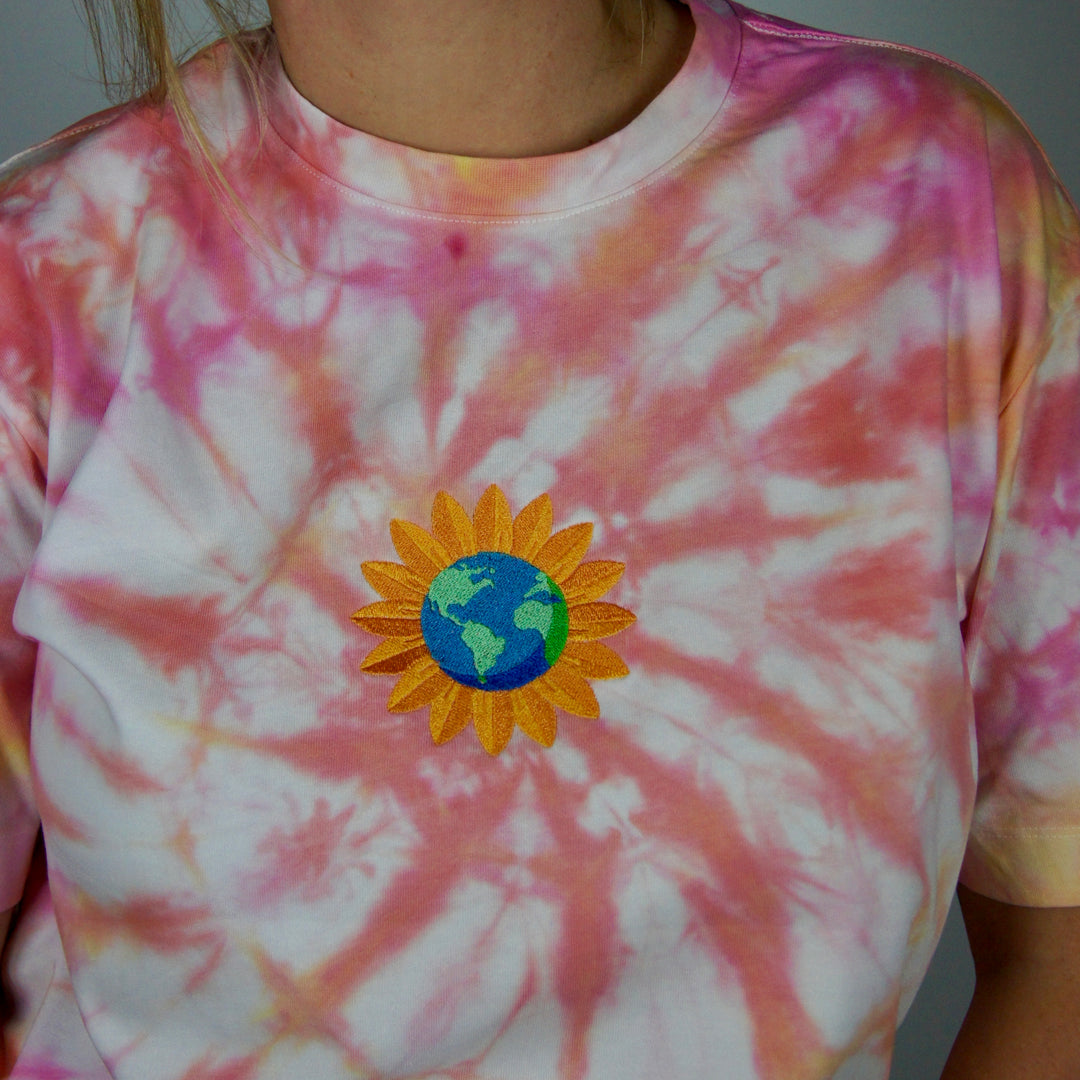 Sunny World Tee - Pink & Yellow