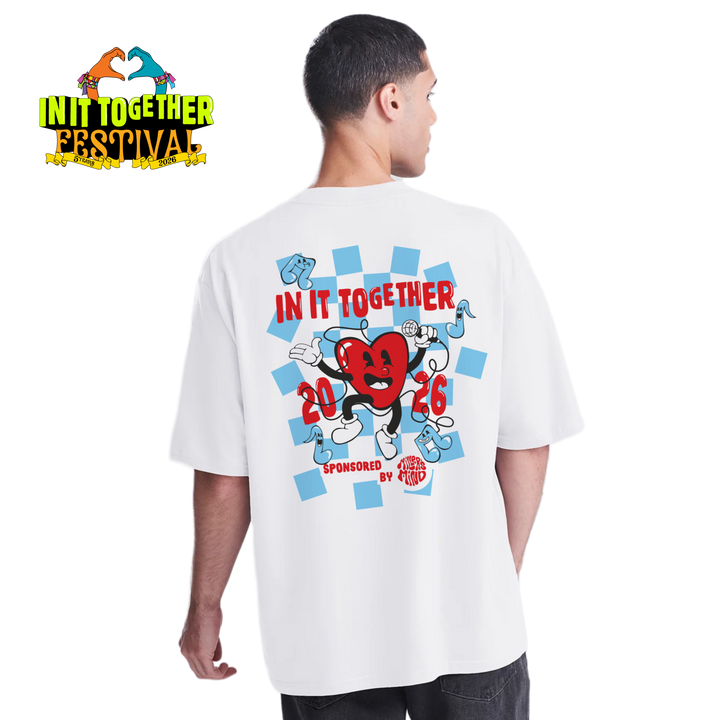 Official Merch - Retro Heart Tee in White