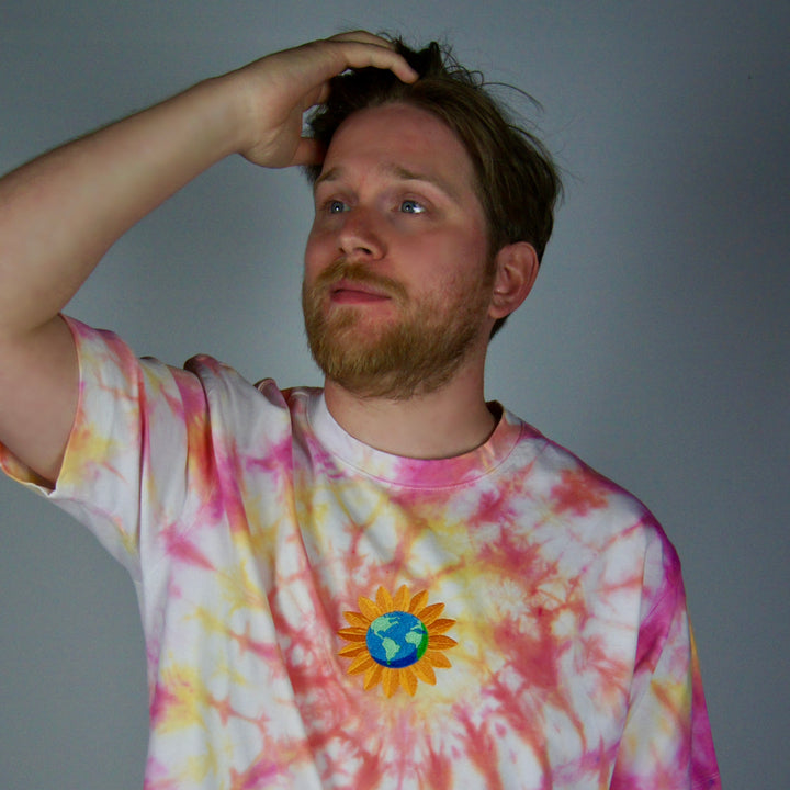 Sunny World Tee - Pink & Yellow