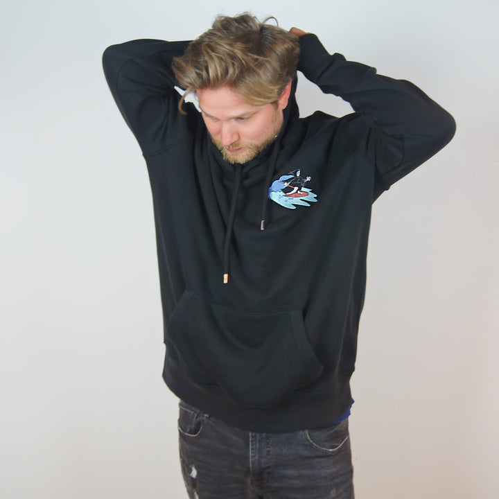 Surfing Reaper Hoodie - Black