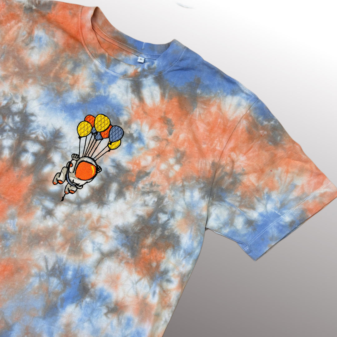 Balloon Astronaut Tee - T-shirt - MillersMind - balloon-astronaut-tee - ["embroidery","organic","T-shirt","Tie Dye"]