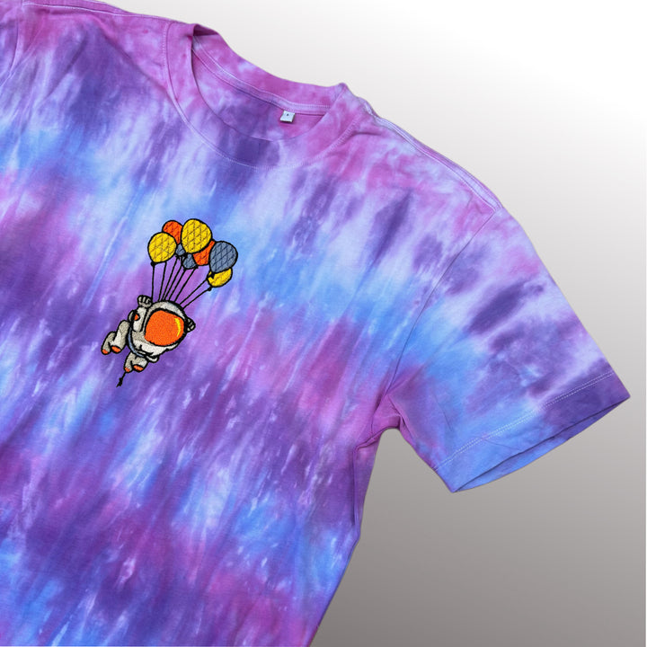Balloon Astronaut Tee - T-shirt - MillersMind - balloon-astronaut-tee - ["embroidery","organic","T-shirt","Tie Dye"]