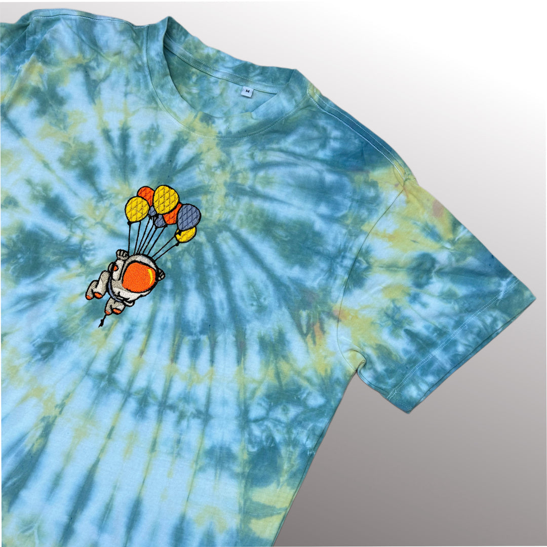 Balloon Astronaut Tee - T-shirt - MillersMind - balloon-astronaut-tee - ["embroidery","organic","T-shirt","Tie Dye"]