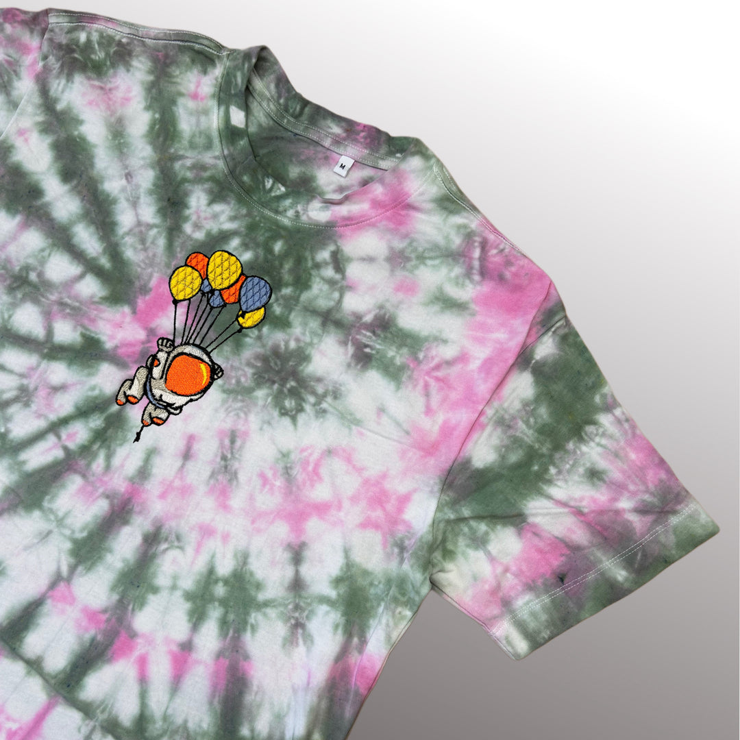 Balloon Astronaut Tee - T-shirt - MillersMind - balloon-astronaut-tee - ["embroidery","organic","T-shirt","Tie Dye"]