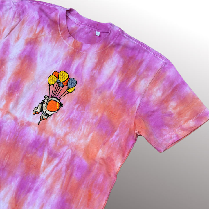 Balloon Astronaut Tee - T-shirt - MillersMind - balloon-astronaut-tee - ["embroidery","organic","T-shirt","Tie Dye"]
