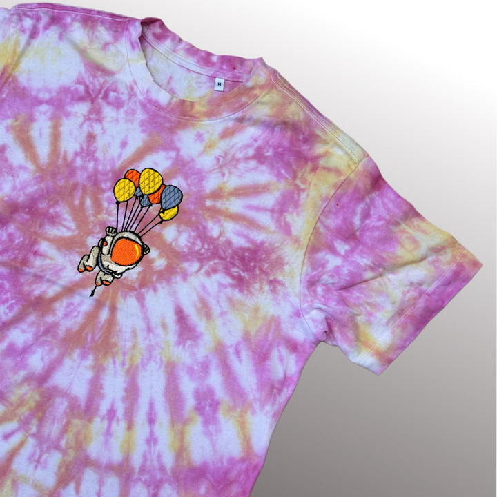 Balloon Astronaut Tee - T-shirt - MillersMind - balloon-astronaut-tee - ["embroidery","organic","T-shirt","Tie Dye"]