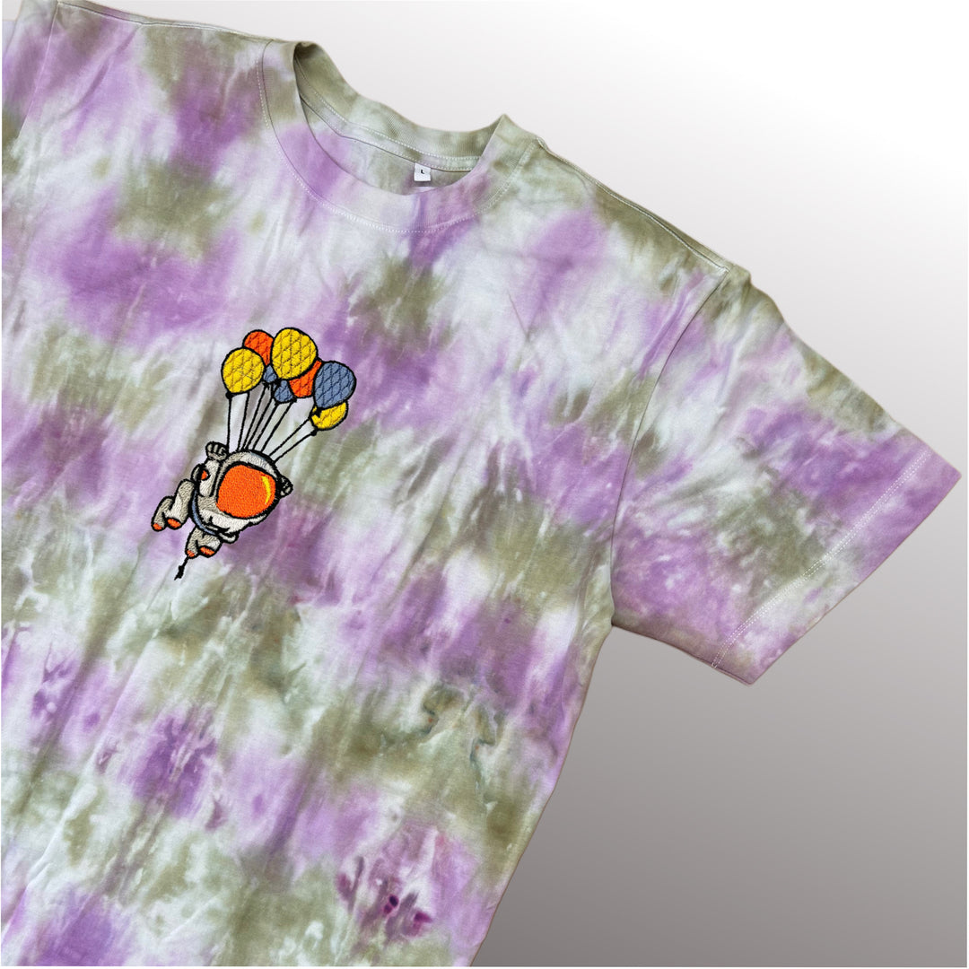 Balloon Astronaut Tee - T-shirt - MillersMind - balloon-astronaut-tee - ["embroidery","organic","T-shirt","Tie Dye"]