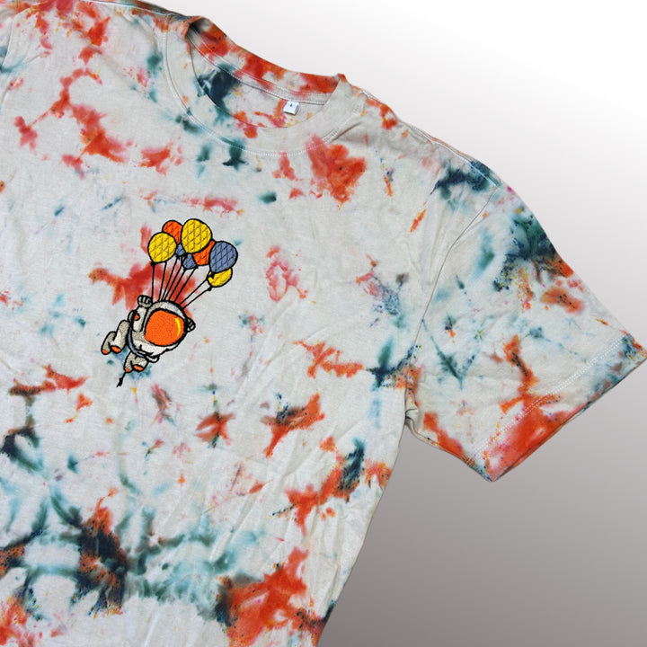 Balloon Astronaut Tee - T-shirt - MillersMind - balloon-astronaut-tee - ["embroidery","organic","T-shirt","Tie Dye"]