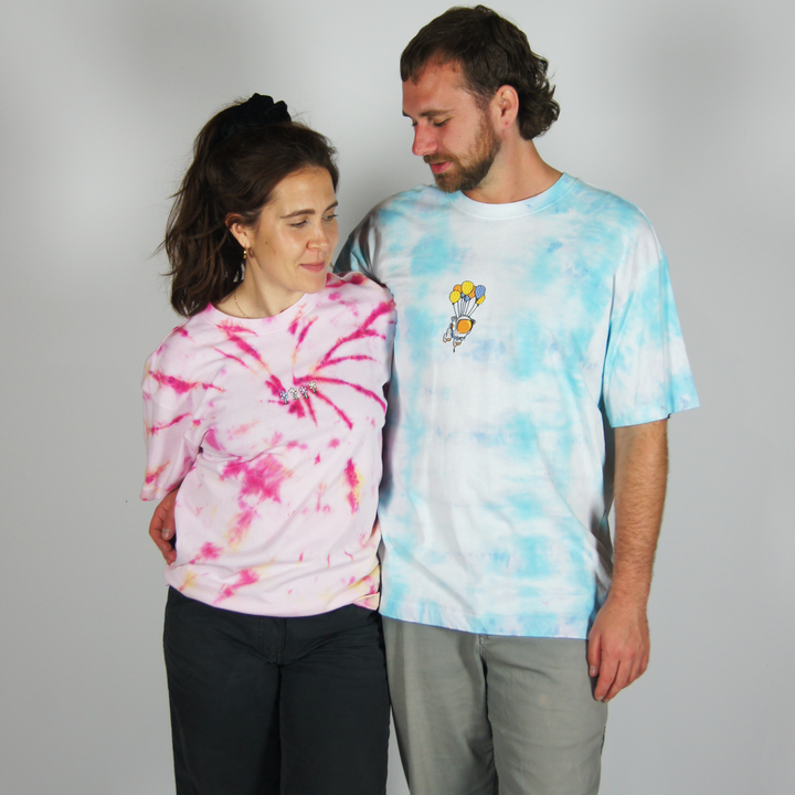 Balloon Astronaut Tee - T-shirt - MillersMind - balloon-astronaut-tee - ["embroidery","organic","T-shirt","Tie Dye"]