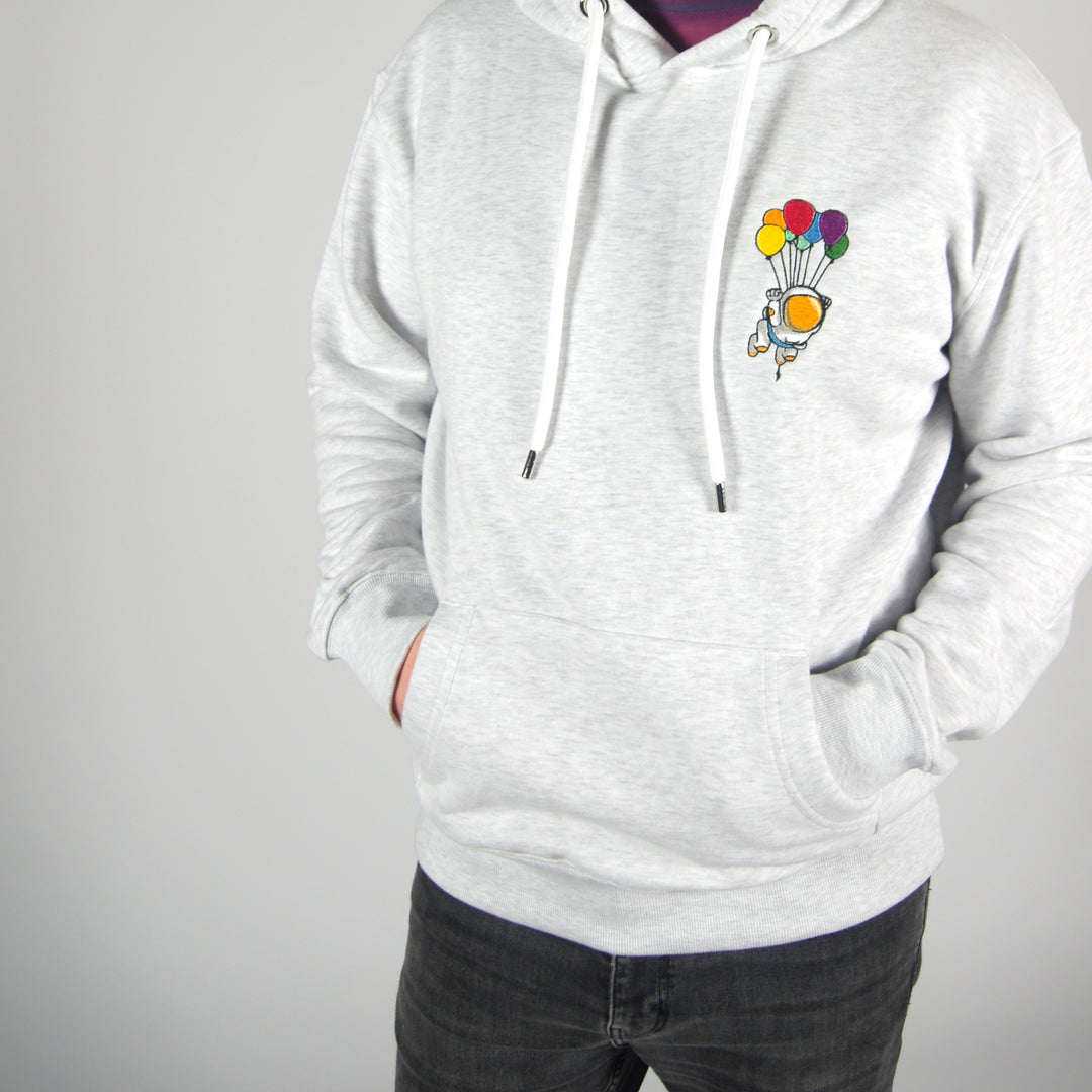 Balloon's Beyond Hoodie - Ash - hoodie - MillersMind - wild-mushroom-hoodie-ash-grey-copy - ["big embroidery","embroidery","handmade","hoodie","large embroidery","organic"]