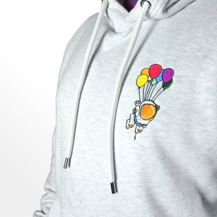 Balloon's Beyond Hoodie - Ash - hoodie - MillersMind - wild-mushroom-hoodie-ash-grey-copy - ["big embroidery","embroidery","handmade","hoodie","large embroidery","organic"]