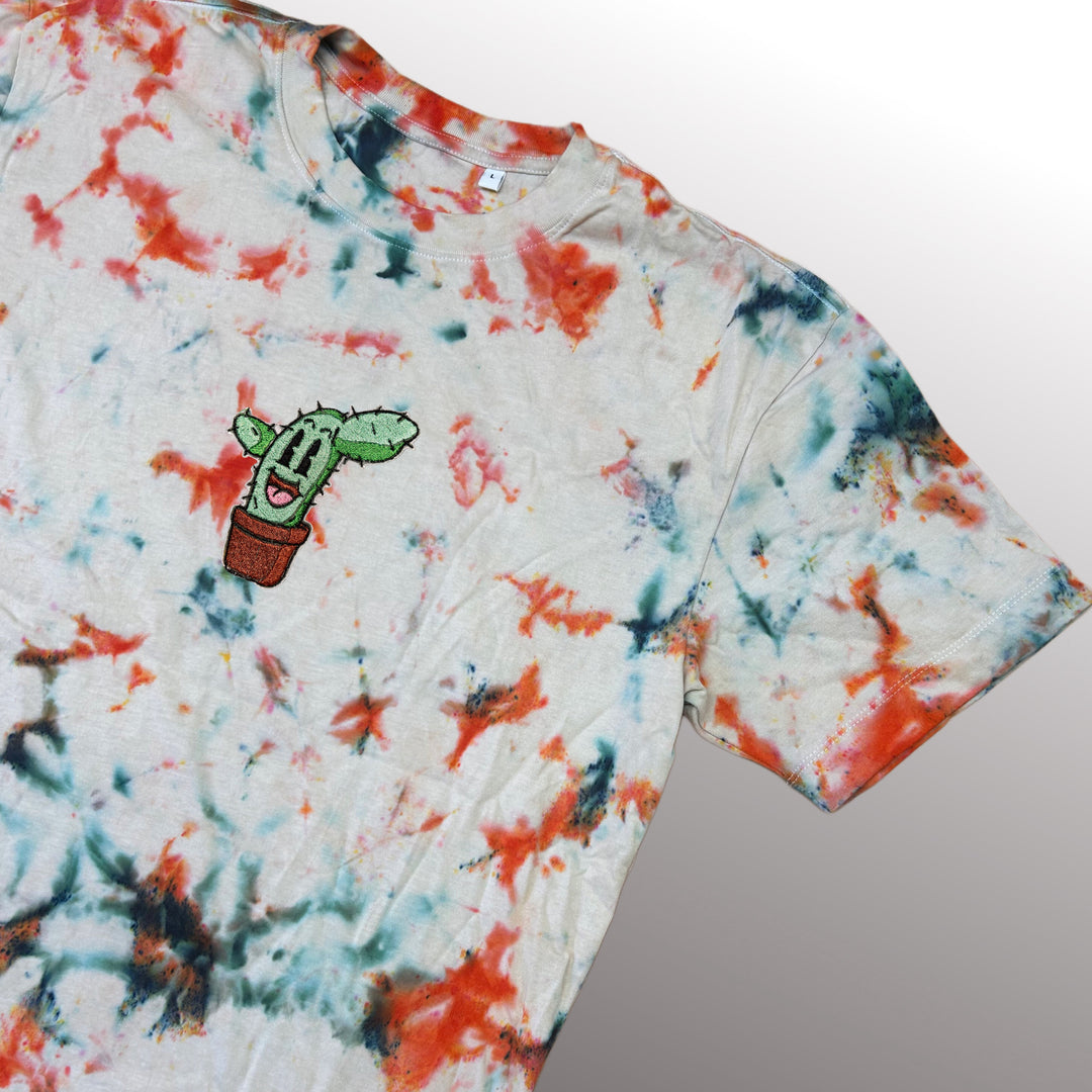 Cactus Tee - T-shirt - MillersMind - cactus-tee - ["embroidery","organic","T-shirt","Tie Dye"]