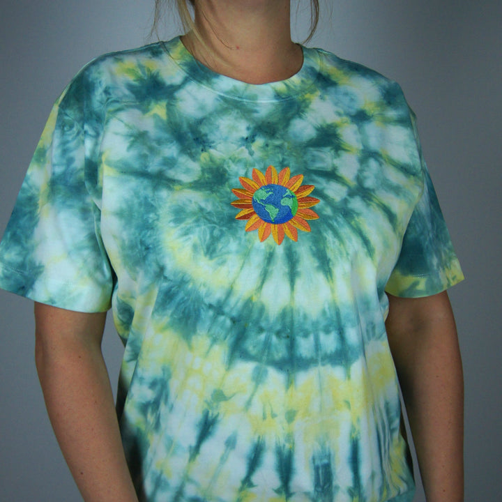 Sunny World Tee - Emerald & Green