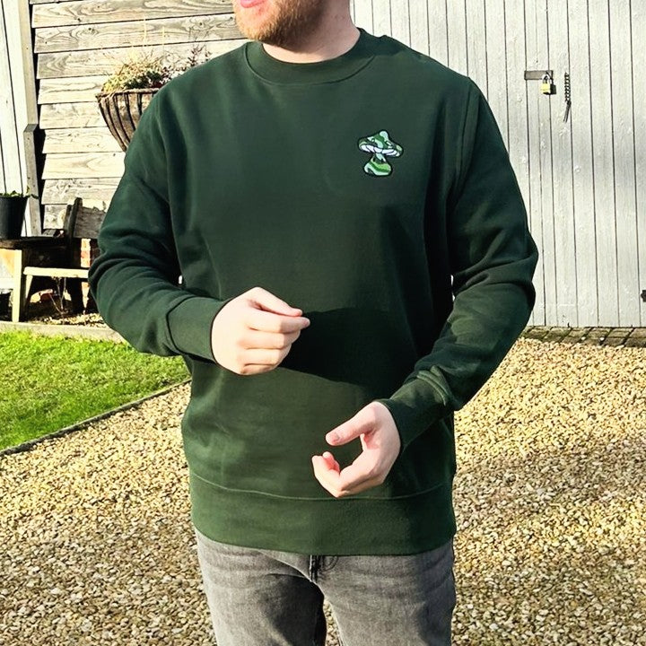 The Forest Shroom - Sweatshirt - MillersMind - the-forrest-shroom - ["embroidery","handmade","organic","sweatshirt"]