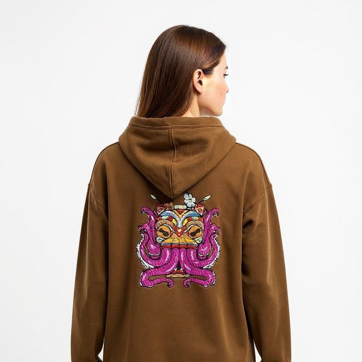 Tiki Tentacles Hoodie - Khaki
