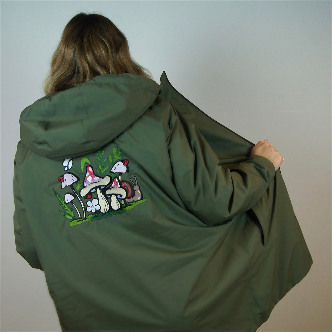 Wild Mushroom - Khaki Rain Coat