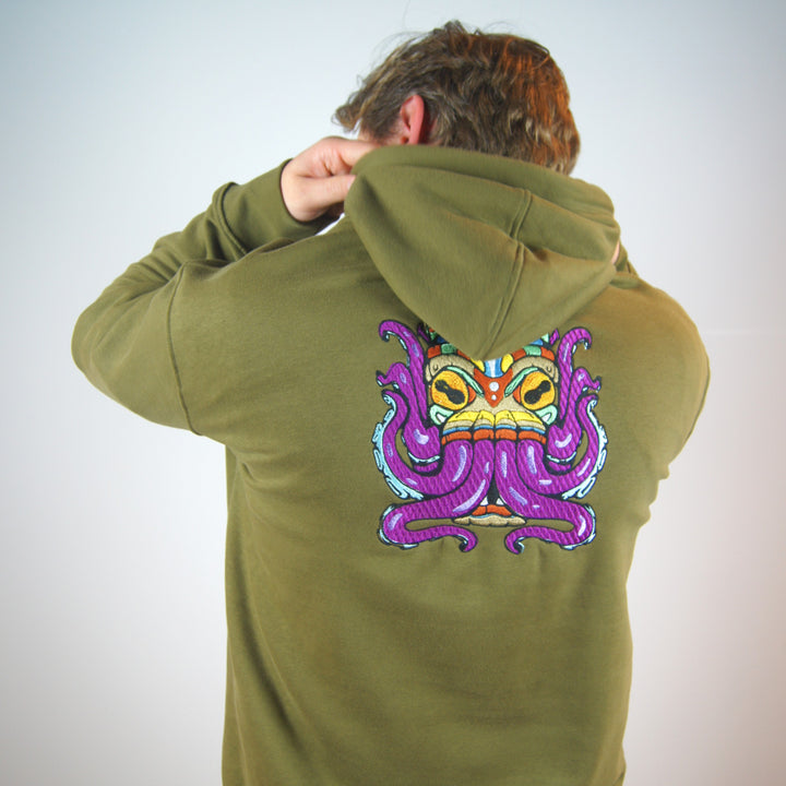 Tiki Tentacles Hoodie - Khaki