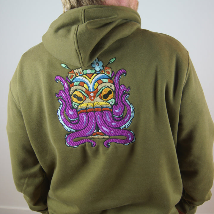 Tiki Tentacles Hoodie - Khaki