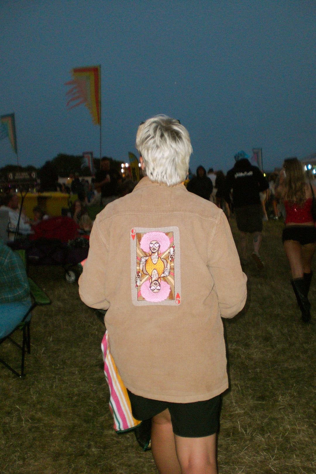 Queen Of Hearts - Organic Cotton Corduroy Jacket in Camel