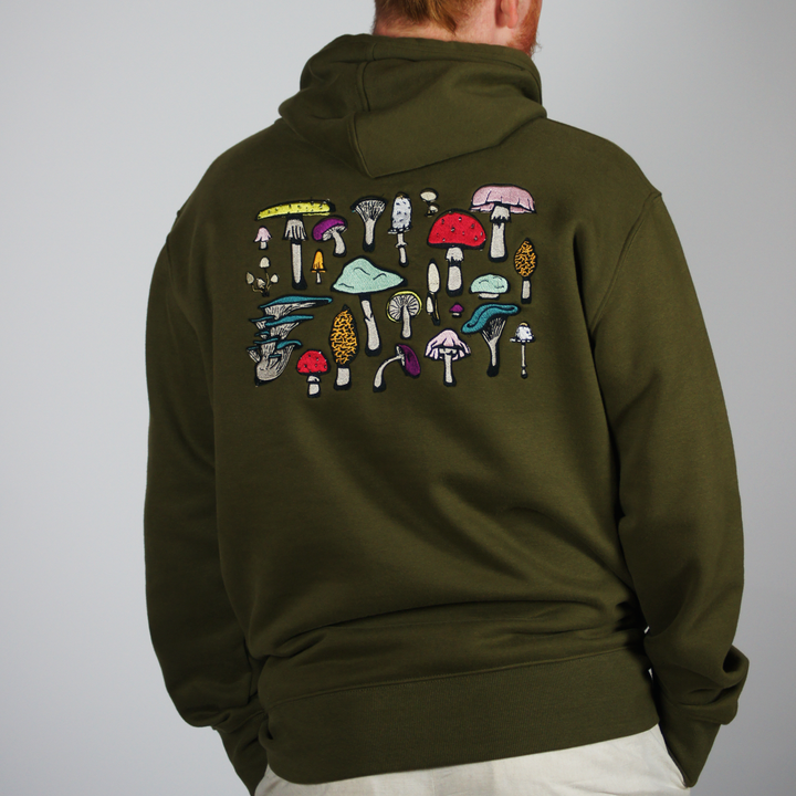 Mushroom Army Hoodie - Desert - hoodie - MillersMind - mushroom-army-hoodie-desert - ["big embroidery","hoodie"]