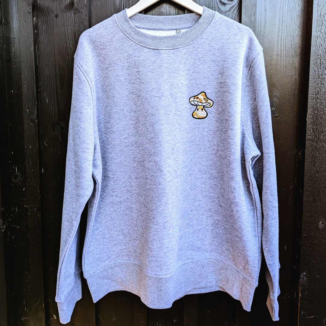 The Unique Shroom - Sweatshirt - MillersMind - copy-the-golden-shroom - ["embroidery","handmade","organic","sweatshirt"]