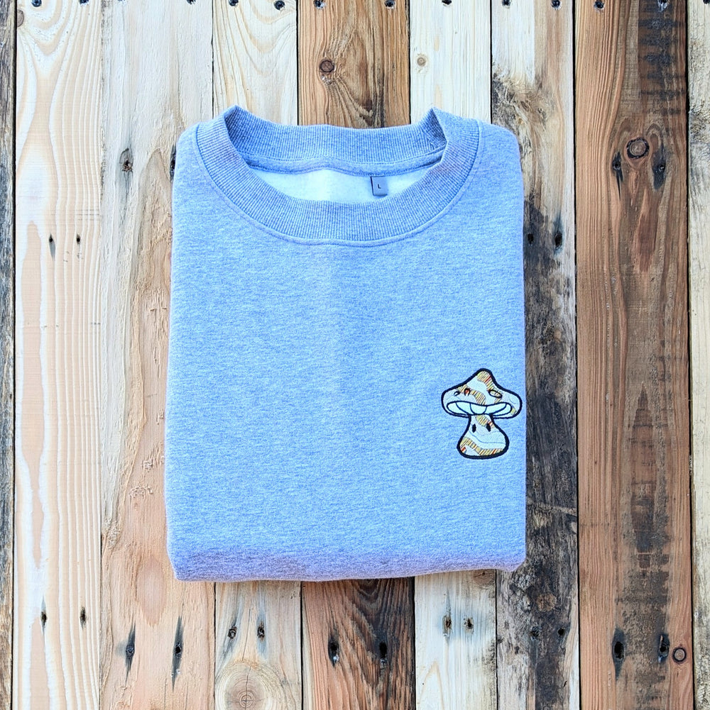The Unique Shroom - Sweatshirt - MillersMind - copy-the-golden-shroom - ["embroidery","handmade","organic","sweatshirt"]
