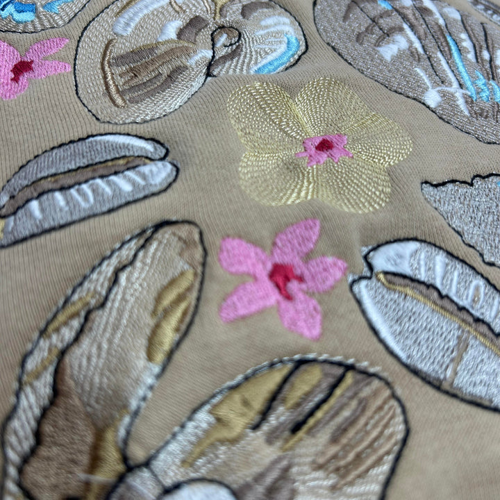 Shells from the Shore - Organic Cotton Hoodie in Desert