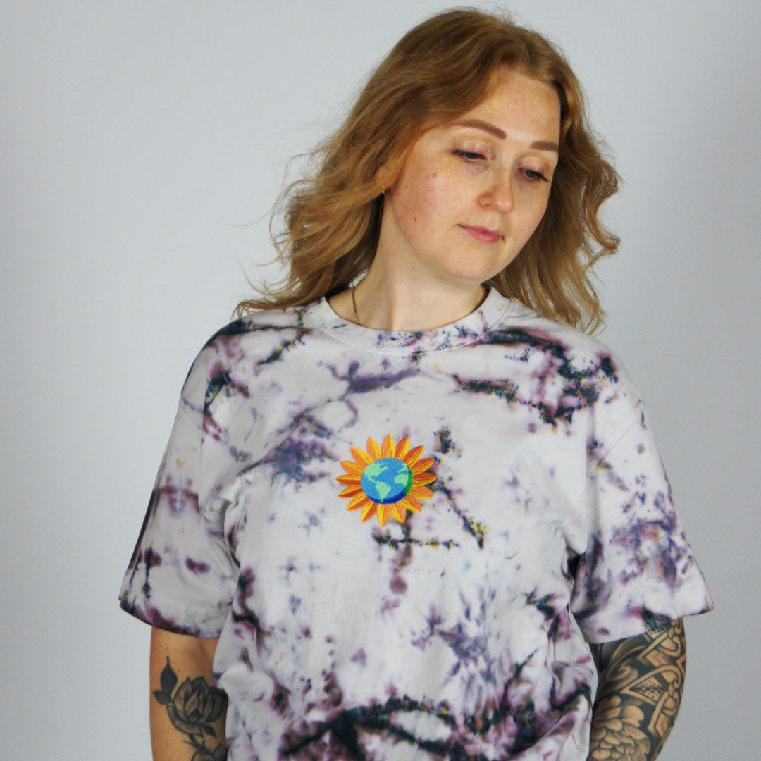 Sunny World Tee - T-shirt - MillersMind - sunny-world-tee - ["embroidery","organic","T-shirt","Tie Dye"]