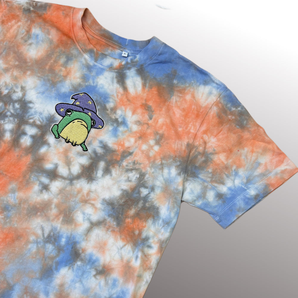 Wizard Frog - Rainbow Tee - T-shirt - MillersMind - wizard-frog-tee-10 - ["embroidery","organic","T-shirt","Tie Dye"]