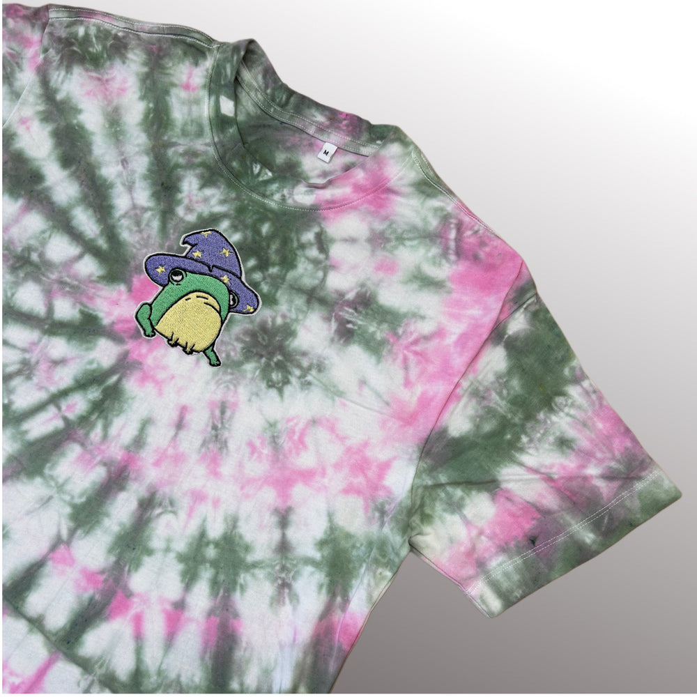 Wizard Frog - Rainbow Tee - T-shirt - MillersMind - wizard-frog-tee-10 - ["embroidery","organic","T-shirt","Tie Dye"]