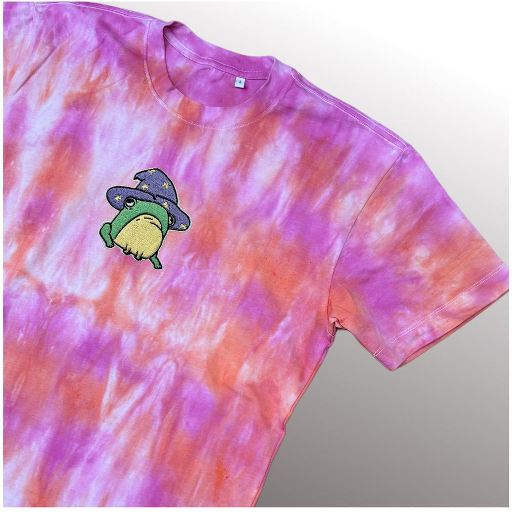 Wizard Frog - Rainbow Tee - T-shirt - MillersMind - wizard-frog-tee-10 - ["embroidery","organic","T-shirt","Tie Dye"]