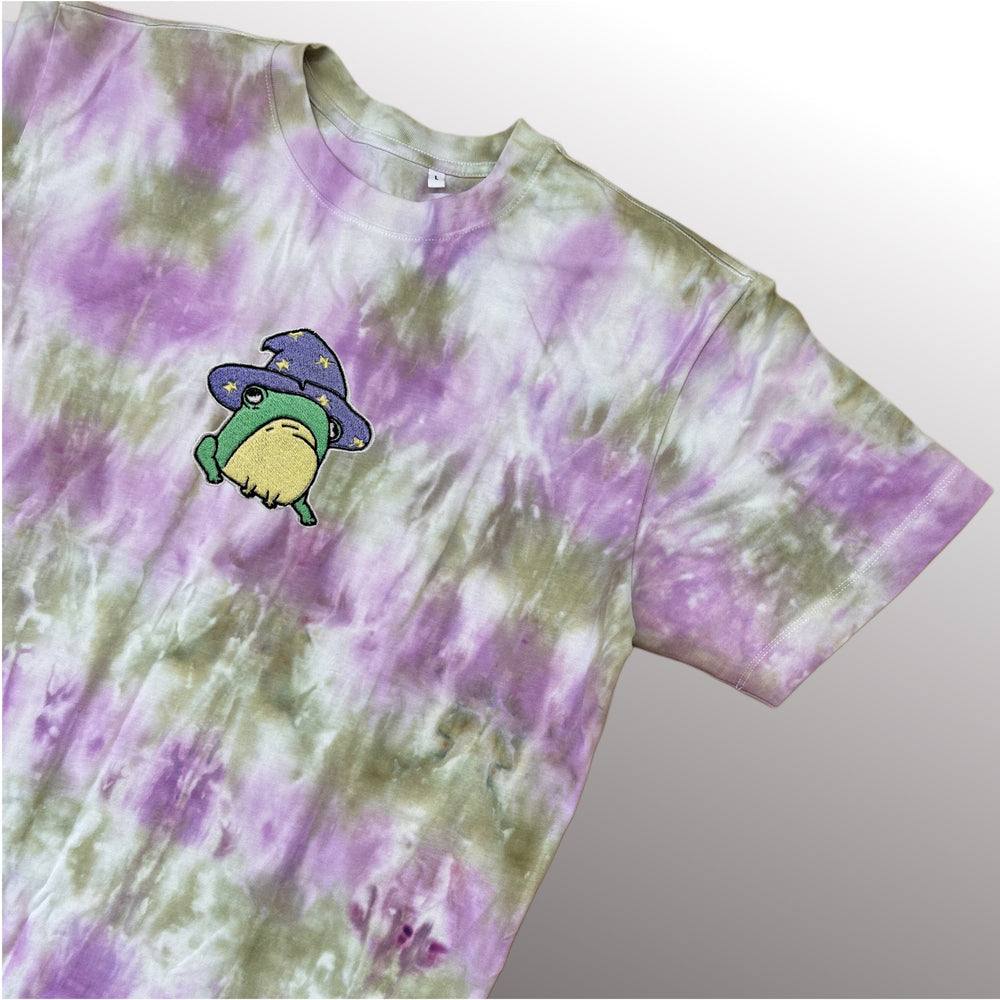 Wizard Frog - Rainbow Tee - T-shirt - MillersMind - wizard-frog-tee-10 - ["embroidery","organic","T-shirt","Tie Dye"]