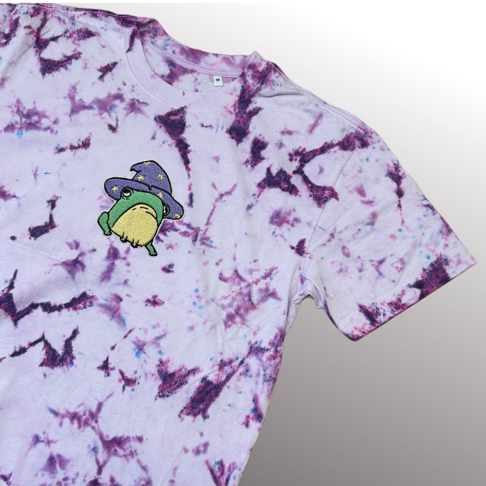 Wizard Frog - Rainbow Tee - T-shirt - MillersMind - wizard-frog-tee-10 - ["embroidery","organic","T-shirt","Tie Dye"]