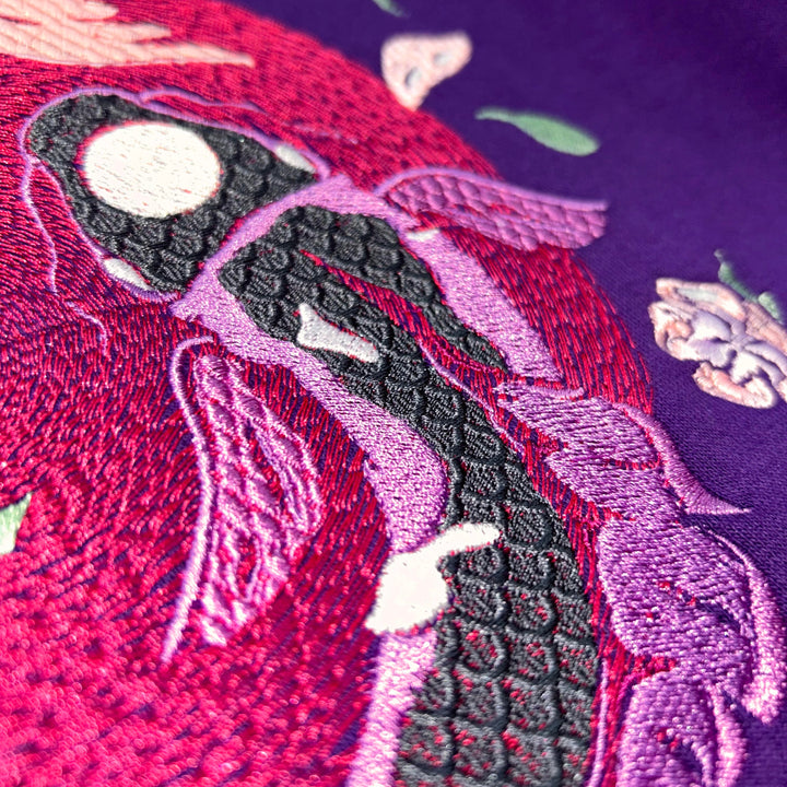 Embroidered organic hoodie
