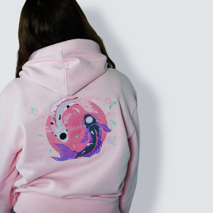 Yin Yang Hoodie - Black - hoodie - MillersMind - ying-yang-hoodie-black - ["big embroidery","embroidery","handmade","hoodie","large embroidery","organic"]